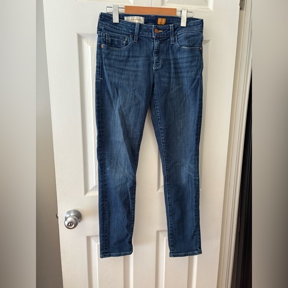 Anthropologie Pilcro stet ankle jeans size 26 mid wash denim low rise - Picture 2 of 11